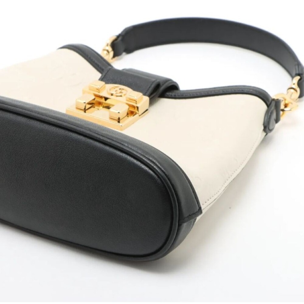 GUCCI GG Up Leather Panda color Shoulder Handbag almost brand new - Picture 10 of 16